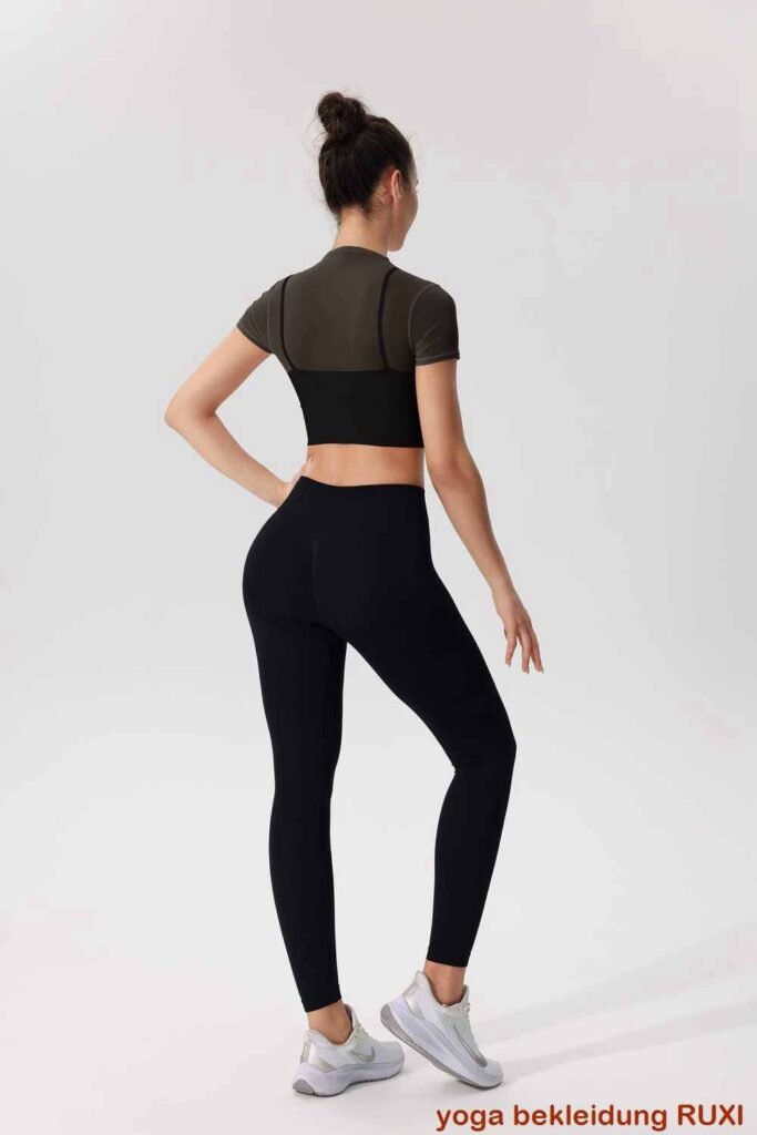 Aktive Bikershorts mit hoher Taille fuer Damen RUXI de3074