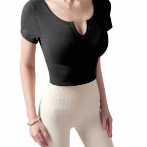 Atmungsaktive Leggings mit Taschen fuer aktiven Komfort