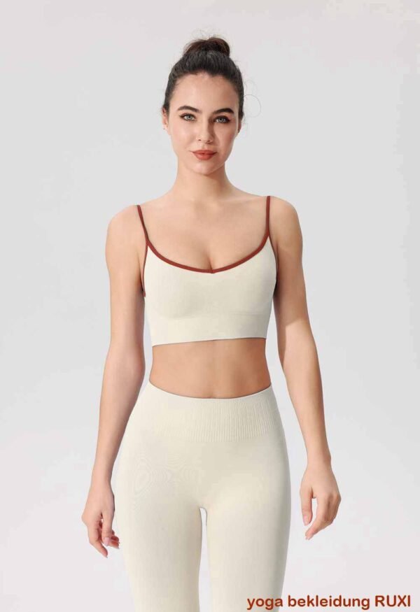Bequeme Yogahose aus Baumwolle mit Umschlag RUXI de544