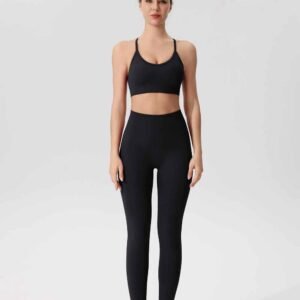 Bequeme Yogahose mit tiefem Schritt fuer Flexibilitaet RUXI