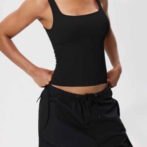 Bootcut Yogahose fuer Damen dehnbar hohe Taille RUXI