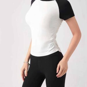 Elegantes weisses Yogakleid fuer Damen RUXI de1161