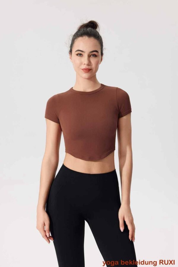High Top Yogahosen fuer Damen dehnbare Activewear RUXI