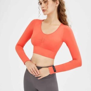 Karierte Yogahose fuer Damen RUXI de1181