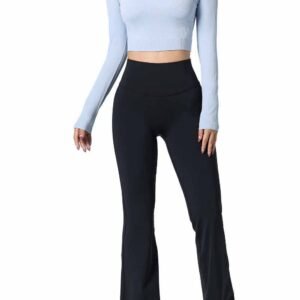 Kraeftige Neon Yogahose mit hoher Taille und Stretch RUXI