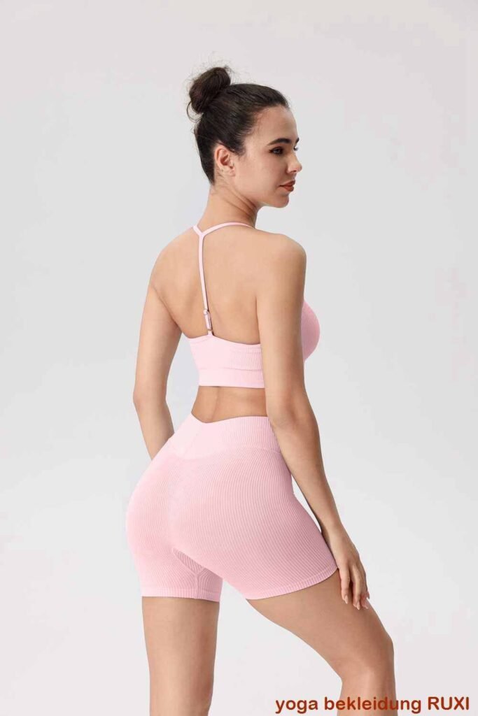 Laufshorts mit hoher Taille fuer Damen Activewear RUXI