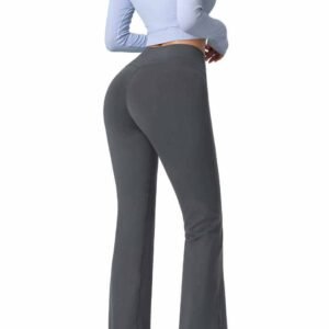 Leggings mit hoher Taille und Taschen fuer Damen RUXI de884