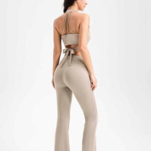 Marineblaue Yogahose mit Taschen fuer Damen RUXI de1147