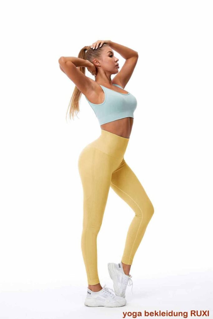 Nahtlose Gym Shorts fuer Damen bequeme Passform RUXI