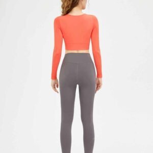 Nahtlose Leggings mit V Top fuer Komfort im Alltag RUXI