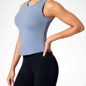 Schwarz weiss gestreifte Yogahose fuer Damen RUXI de1026