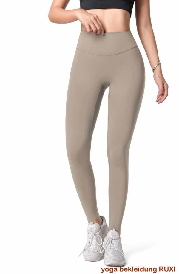 Schwarze Workout Leggings mit Taschen RUXI de464