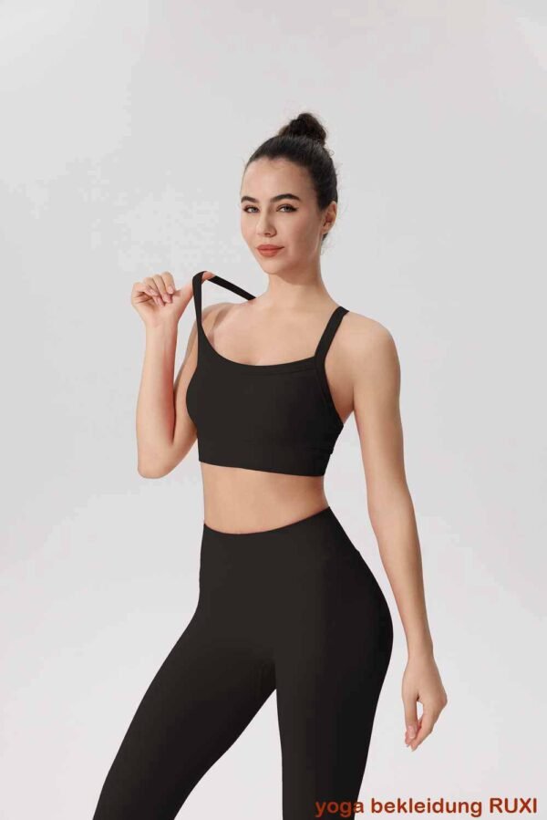 Slim Fit Yogahose fuer Frauen zur Bauchkontrolle RUXI de234