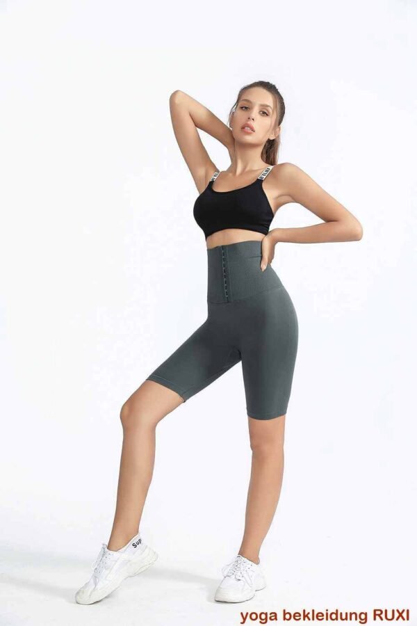 Weiche graue Yoga Leggings fuer Damen RUXI de610