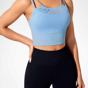 Weisse Capri Yogahose fuer Damen RUXI de826