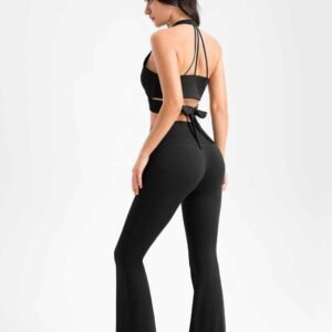 Yoga Leggings mit lebendigem Druck fuer aktives Tragen