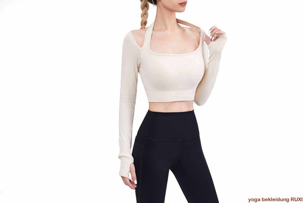 Yoga Shorts fuer Damen hohe Taille bequeme Passform RUXI
