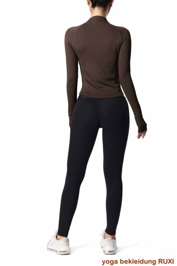 Yoga Shorts mit hoher Taille und Seitentaschen RUXI de728