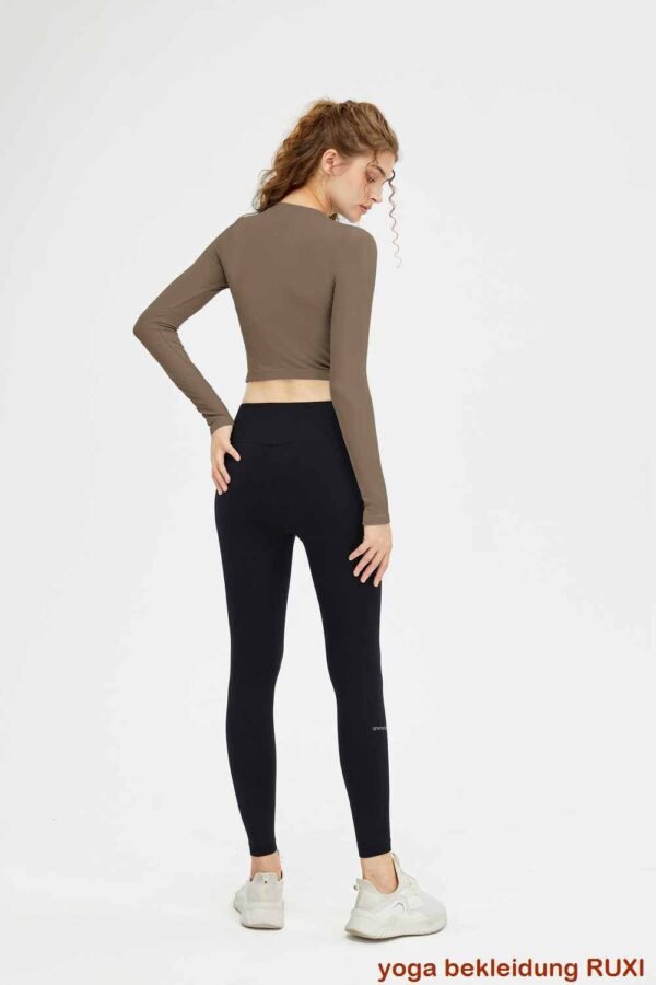 Yogahose im Stil der 2000er mit hoher Taille und Stretch