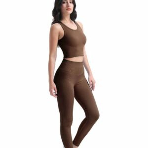 Yogahose mit Fransen fuer Damen dehnbarer Komfort RUXI