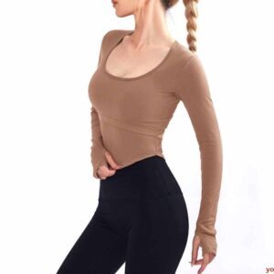 Yogahose mit Herzmuster fuer Damen RUXI de1233